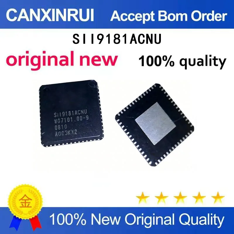 (5-100 pieces)New stock SII9181ACNU SII9181 SiI9181ACNU QFN56
(5-100 pieces)New stock SII9181ACNU SII9181 SiI9181ACNU QFN56