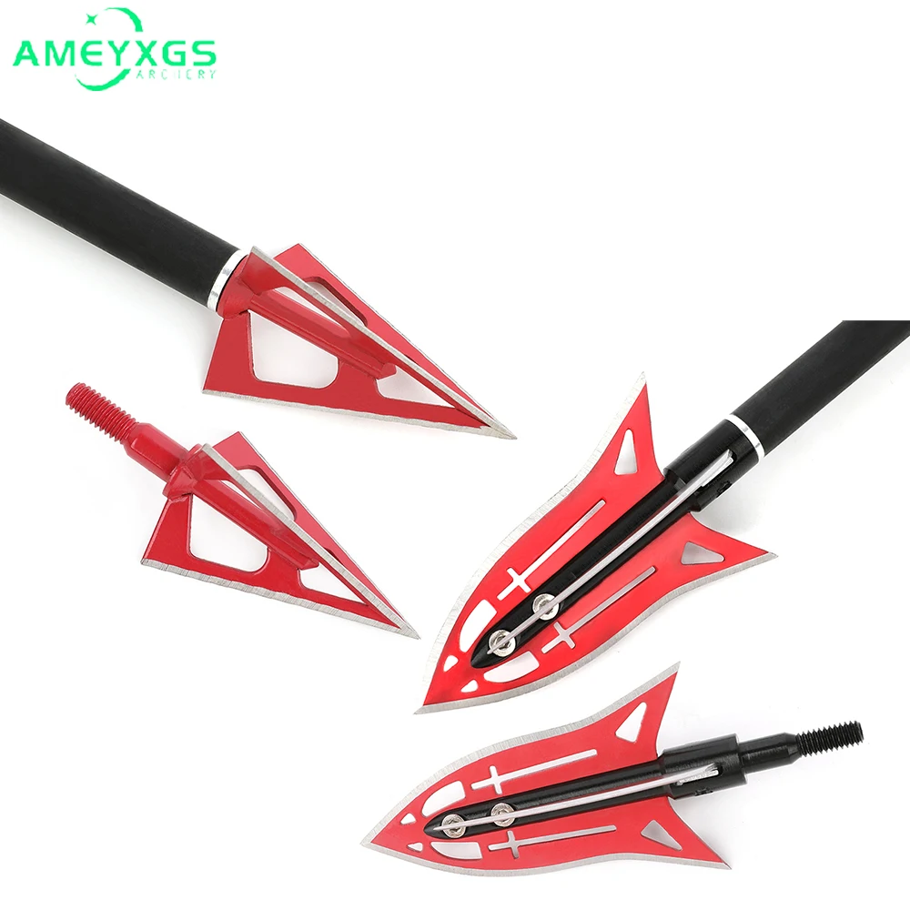 6/12pcs Broadhead Stainless Steel Wear Resistant Arrowhead Universal Thread Hunting Shooting DIY Arrow Shaft for Archery Bow
6/12pcs Broadhead Stainless Steel Wear Resistant Arrowhead Universal Thread Hunting Shooting DIY Arrow Shaft for Archery Bow