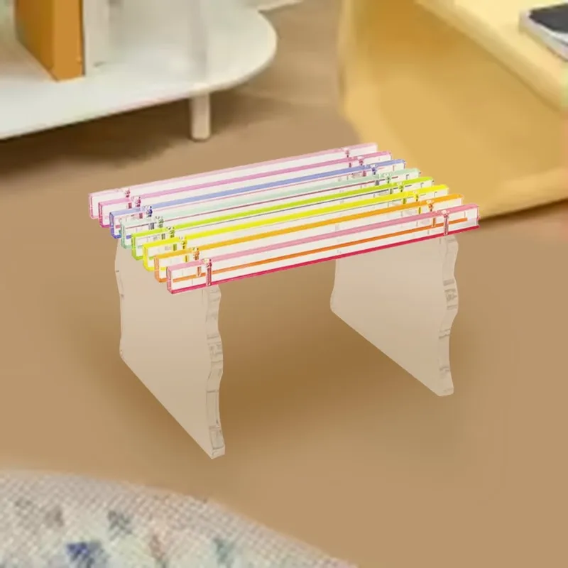 【VALUE MONEY】Радужный акриловый прозрачный табурет-скандинавский стиль для домашнего использования для спальни и балконной мебели, скамейка для обуви в прихожей
【VALUE MONEY】Радужный акриловый прозрачный табурет-скандинавский стиль для домашнего использования для спальни и балконной мебели, скамейка для обуви в прихожей