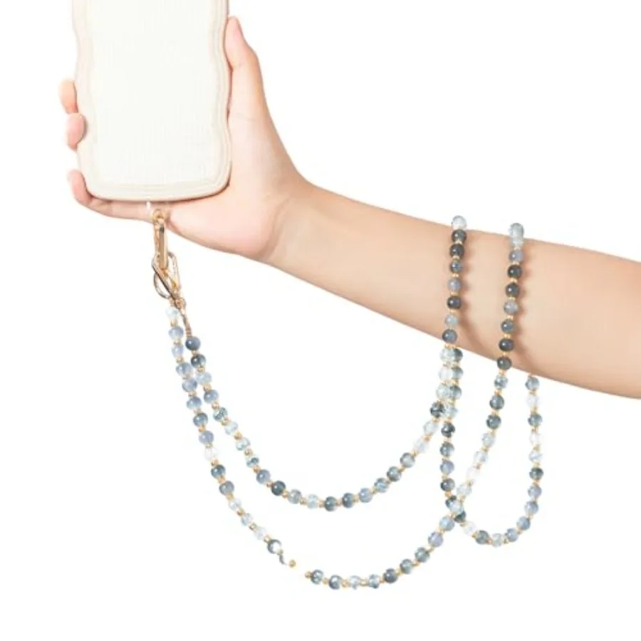Phone Crossbody Lanyard, 120cm Marble Beaded Phone Strap with Tether Tab, Universal Cell Phone Chain for Most Phones Bag Purse
Phone Crossbody Lanyard, 120cm Marble Beaded Phone Strap with Tether Tab, Universal Cell Phone Chain for Most Phones Bag Purse