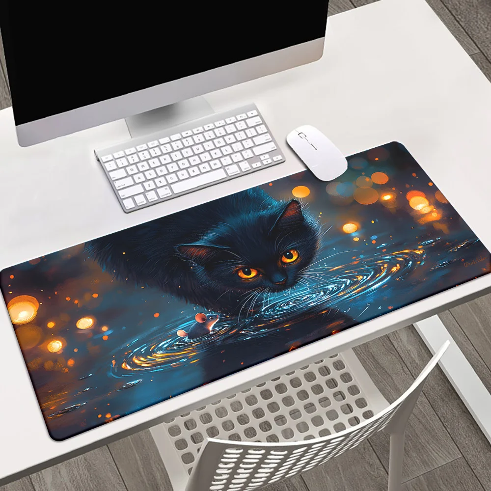 Black Cat Game Mouse Pad, high-definition printed anti-slip rubber office desk pad, suitable for players and families
Black Cat Game Mouse Pad, high-definition printed anti-slip rubber office desk pad, suitable for players and families