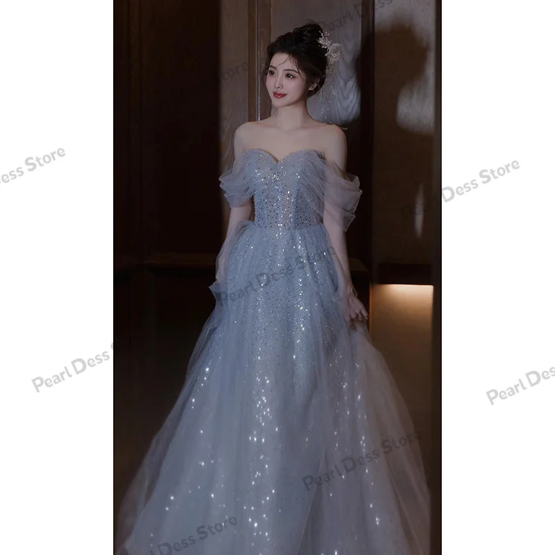 Pearl Blue Evening Dress for Women 2023 New High end, Light Luxury, Small, and High end Birthday Adult Gift
Pearl Blue Evening Dress for Women 2023 New High end, Light Luxury, Small, and High end Birthday Adult Gift