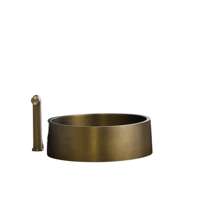 Antique copper stainless steel countertop basin B & B hotel hand washing new Chinese retro washbasin
Antique copper stainless steel countertop basin B & B hotel hand washing new Chinese retro washbasin