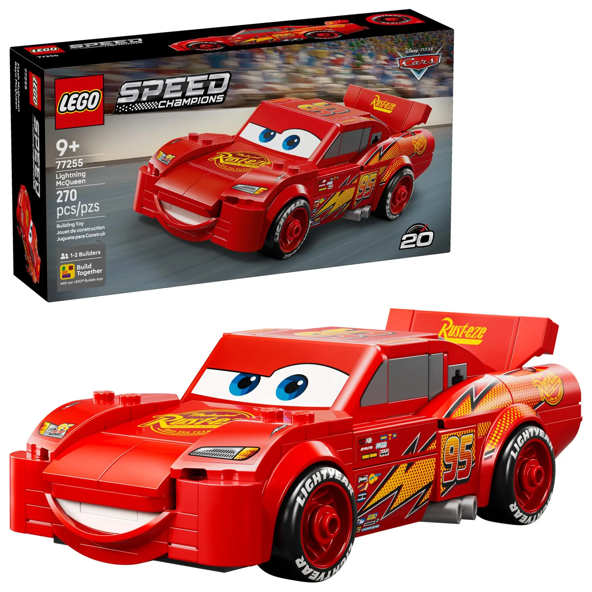 LEGO Speed Champions Lightning McQueen Toy Disney Pixar Cars Building Blocks CAR GIFT FOR KIDS 77255
LEGO Speed Champions Lightning McQueen Toy Disney Pixar Cars Building Blocks CAR GIFT FOR KIDS 77255