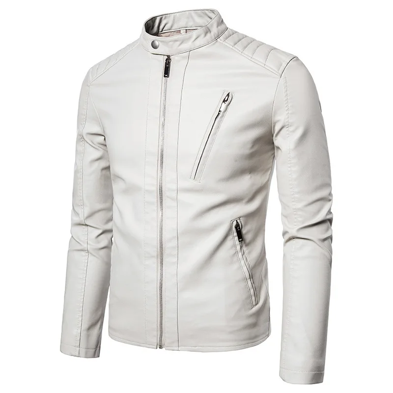 Men Slim Fit Leather Solid Color Coat Male Outerwear Jackets Men Fashion Leather Jacket Streetwear Casual Blazer High Quality
Men Slim Fit Leather Solid Color Coat Male Outerwear Jackets Men Fashion Leather Jacket Streetwear Casual Blazer High Quality