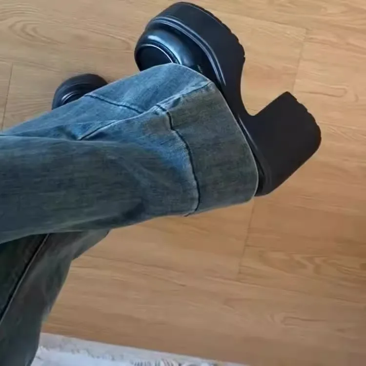 Женские кожаные туфли-боты в стиле ретро Briti Sle на высоком каблуке Single oes Легко носить Лоферы на плоской подошве Мэри Джейн
Женские кожаные туфли-боты в стиле ретро Briti Sle на высоком каблуке Single oes Легко носить Лоферы на плоской подошве Мэри Джейн