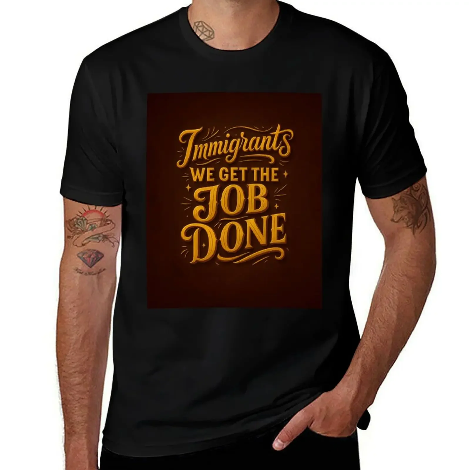 Immigrants, We Get the Job Done T-Shirt plus sizes hippie clothes custom shirt mens tall t shirts
Immigrants, We Get the Job Done T-Shirt plus sizes hippie clothes custom shirt mens tall t shirts