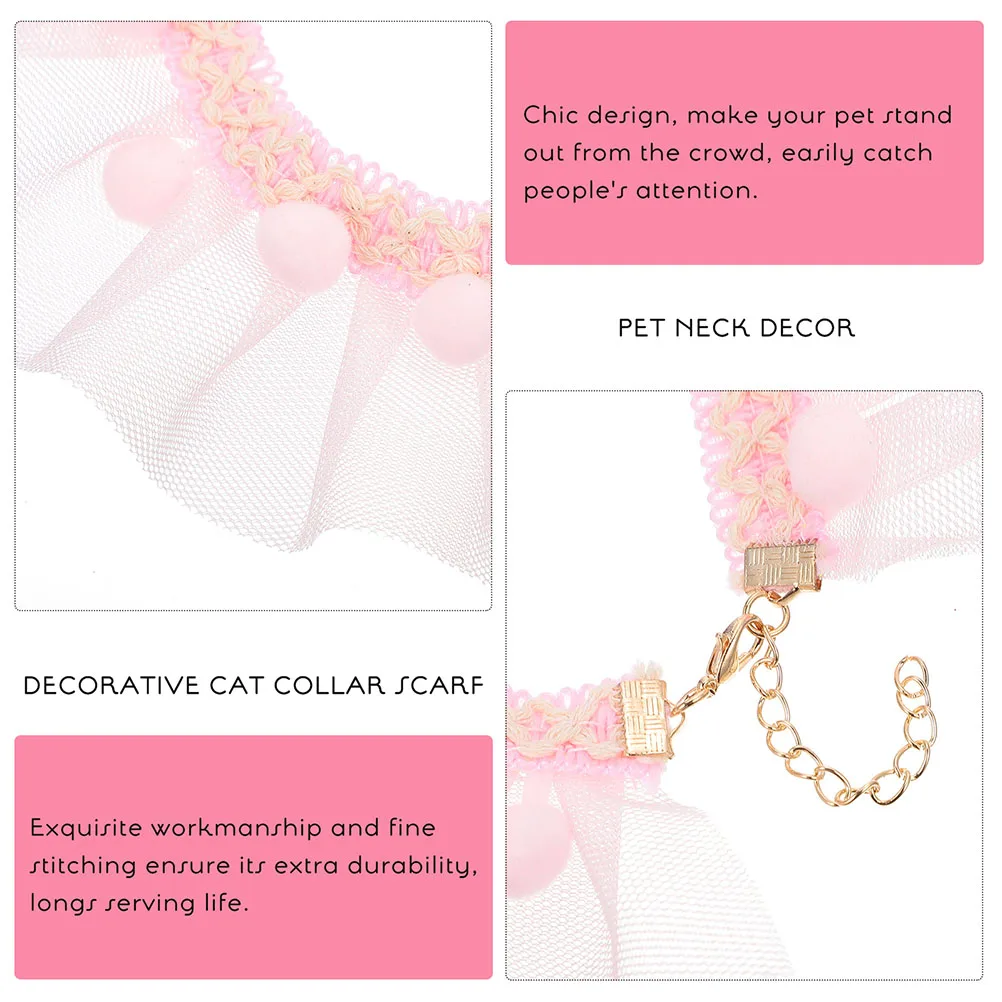2Pcs Adjustable Cat Collar Pet Decorative Lace Collar Adorable Comfortable Accessory Dog Supply Pet Accessory
2Pcs Adjustable Cat Collar Pet Decorative Lace Collar Adorable Comfortable Accessory Dog Supply Pet Accessory