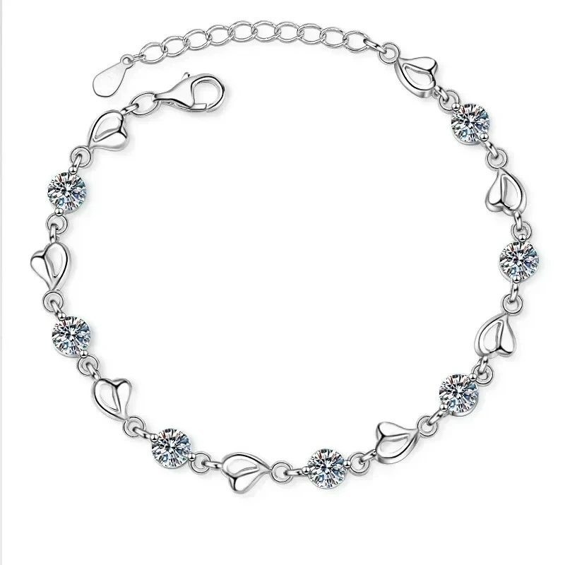 Peculiar Heart Shape PT950 Platinum Women's Daily Bracelet, 3.5 Carat Moissanite Diamond Hand Chain GRA Certified for Female
Peculiar Heart Shape PT950 Platinum Women's Daily Bracelet, 3.5 Carat Moissanite Diamond Hand Chain GRA Certified for Female