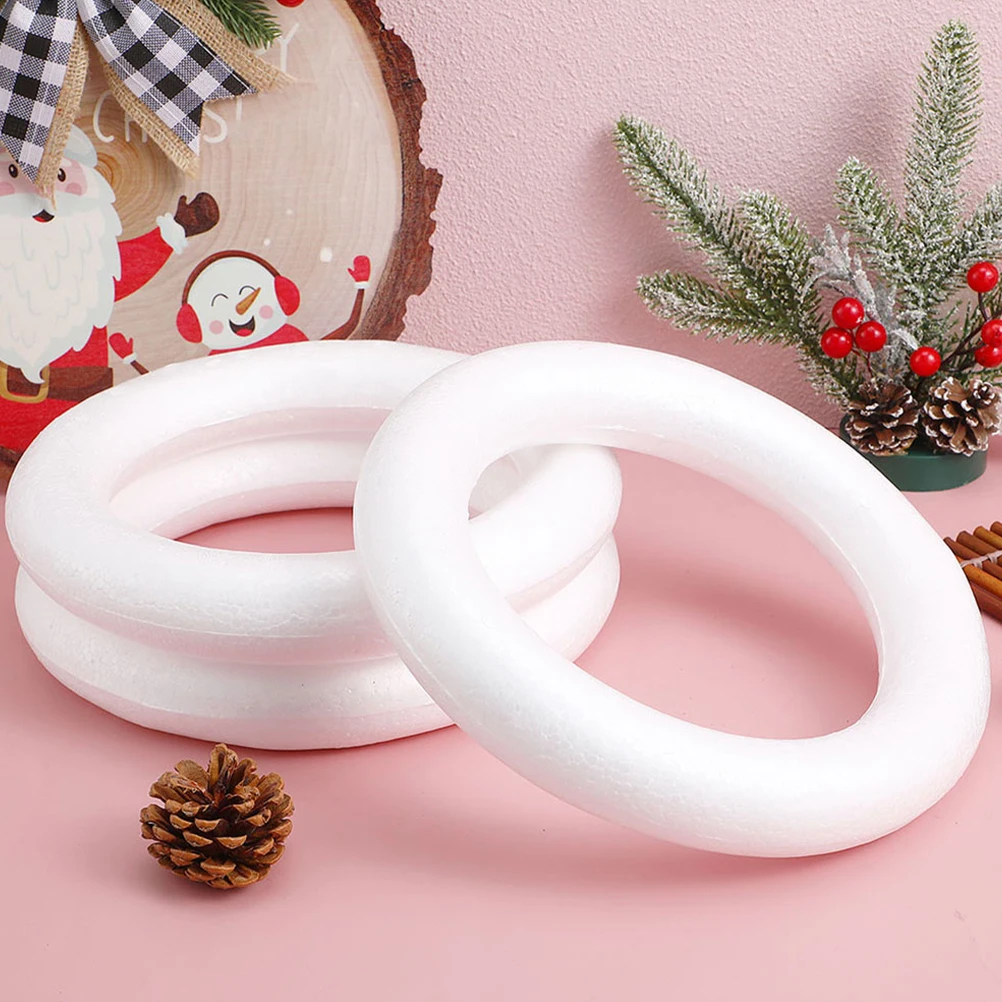 6pcs Foam Ring Craft Wreath Circles Lightweight Decorations Christmas DIY Floral Round Forms Wedding Garland Holiday Ornaments
6pcs Foam Ring Craft Wreath Circles Lightweight Decorations Christmas DIY Floral Round Forms Wedding Garland Holiday Ornaments