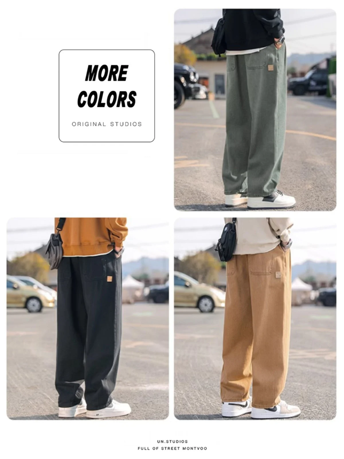 Thiened Fce Men's Sweatpants Straight Leg Wide Leg Pure Cotton Loose Casual Autumn Winter Trendy Brand Youthful Daily Wear
Thiened Fce Men's Sweatpants Straight Leg Wide Leg Pure Cotton Loose Casual Autumn Winter Trendy Brand Youthful Daily Wear