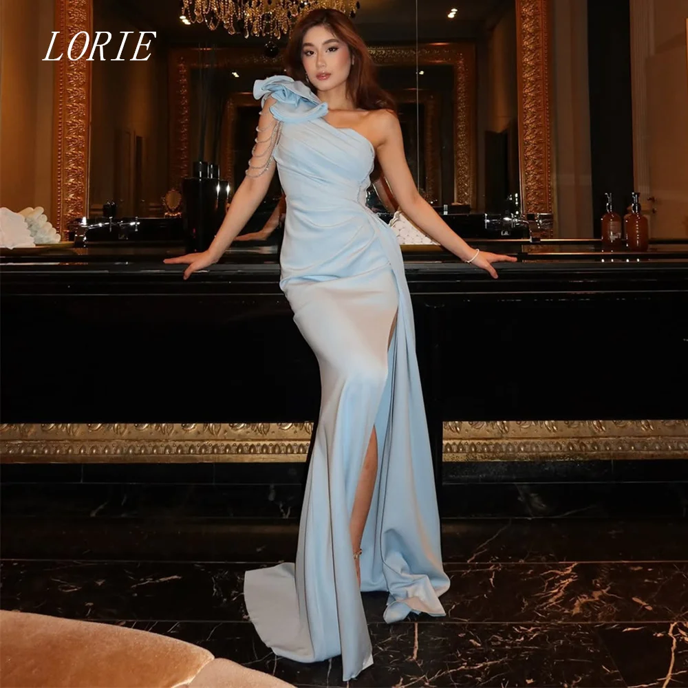 LORIE Luxury Bow Mermaid Evening Dress One Shoulder Elegant Formal Prom Dresses Blue Birthday Party Gowns Customized 2026
LORIE Luxury Bow Mermaid Evening Dress One Shoulder Elegant Formal Prom Dresses Blue Birthday Party Gowns Customized 2026