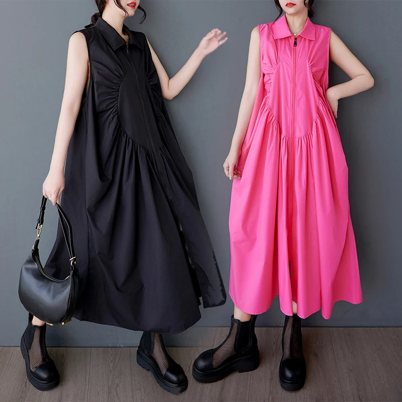 Летняя новая свободная юбка-миди с высокой талией и художественным дизайном, плиссированная молния, утягивающая юбка трапециевидной формы, повседневная юбка
Летняя новая свободная юбка-миди с высокой талией и художественным дизайном, плиссированная молния, утягивающая юбка трапециевидной формы, повседневная юбка