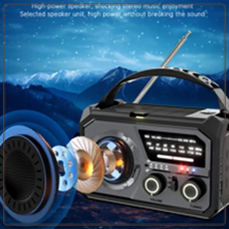 Reliable-16000Mah Emergency Weather Radio Solar & Hand Crank Powered AM/FM/WB, SOS Bluetooth 5.3, Type-C Charging E,16000Mah Eme
Reliable-16000Mah Emergency Weather Radio Solar & Hand Crank Powered AM/FM/WB, SOS Bluetooth 5.3, Type-C Charging E,16000Mah Eme