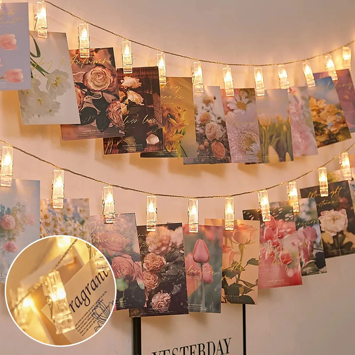 LED clip light string creative photo clip bedroom background wall holiday party decoration warm and romantic
LED clip light string creative photo clip bedroom background wall holiday party decoration warm and romantic