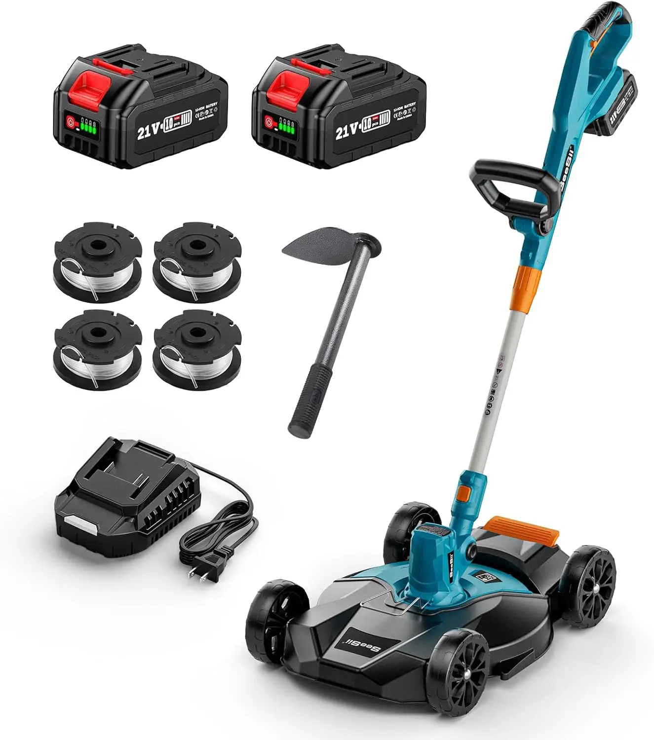 Seesii String Trimmer 12’’ Cordless Weed Wacker & Edger Electric Lawn Mower 1.3’’/2.1’’ Adjustable Deck 3-in-1 for Garden/Yard
Seesii String Trimmer 12’’ Cordless Weed Wacker & Edger Electric Lawn Mower 1.3’’/2.1’’ Adjustable Deck 3-in-1 for Garden/Yard