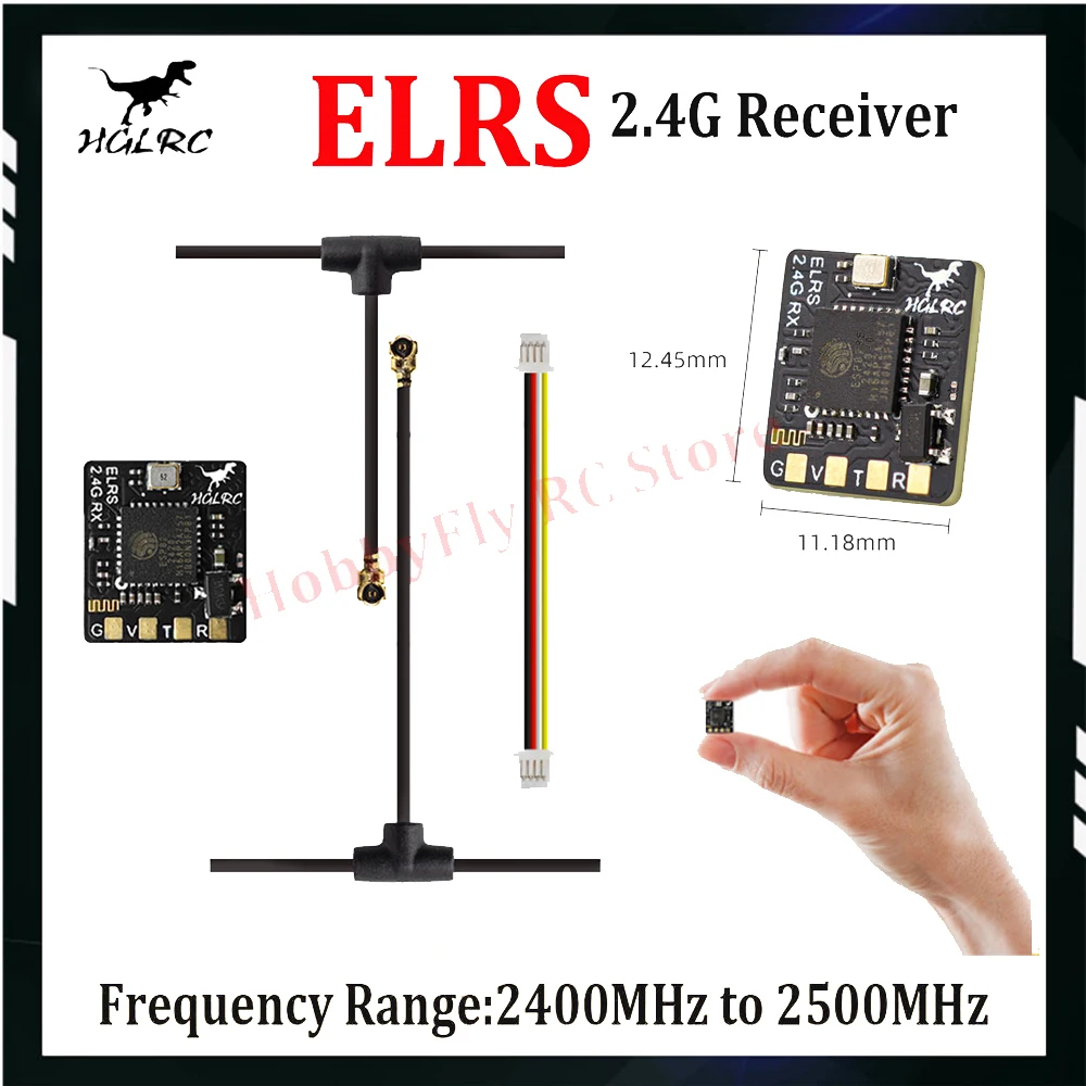 HGLRC ELRS 2.4G Receiver 500MHZ Refresh Rate ELRS 3.0 with Omni-directional Antenna for RC Airplane FPV Long Range Drones
HGLRC ELRS 2.4G Receiver 500MHZ Refresh Rate ELRS 3.0 with Omni-directional Antenna for RC Airplane FPV Long Range Drones