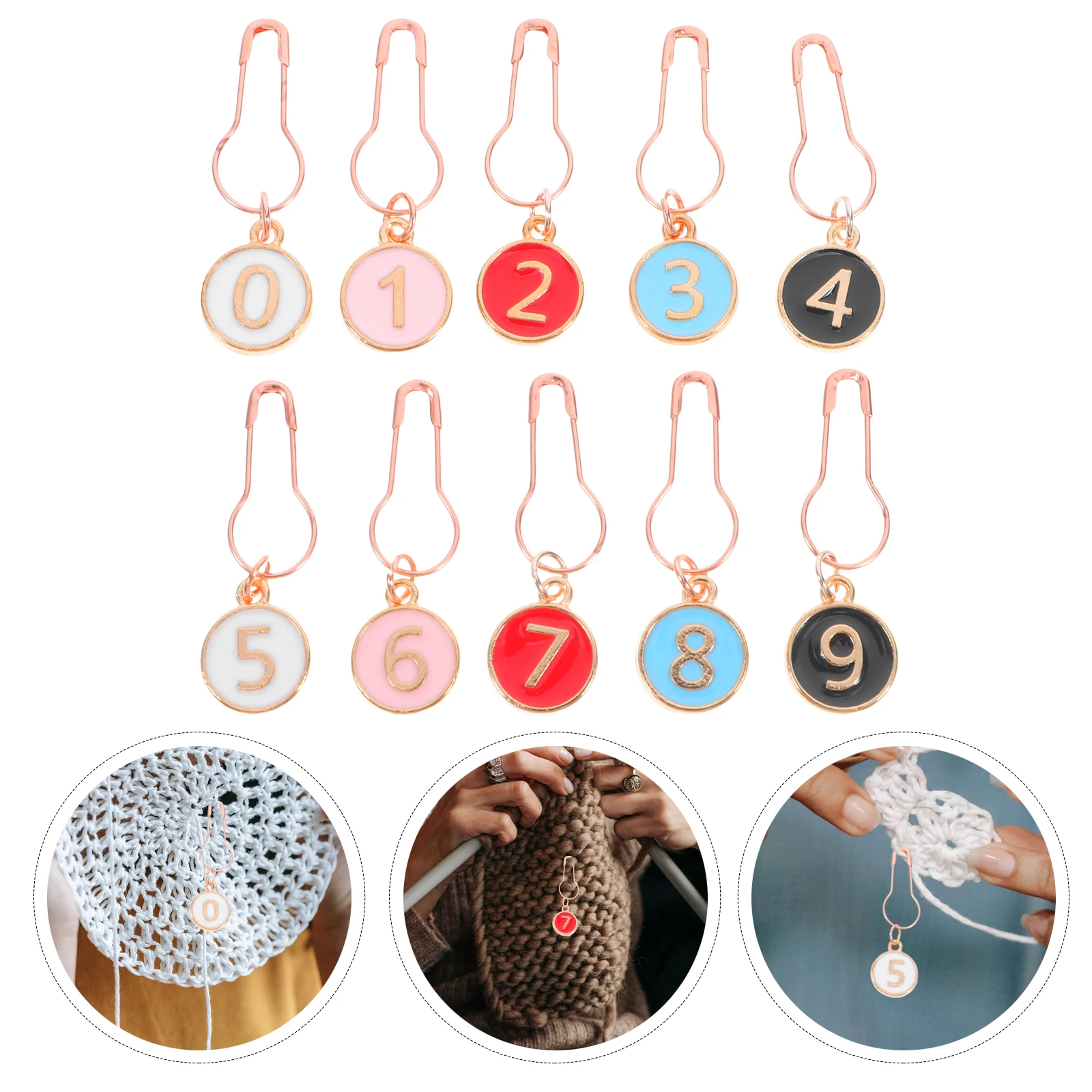 10Pcs Crochet Stitch Counters Multi-Use Alloy Markers for Knitting and Crocheting Efficient DIY Accessories Tool
10Pcs Crochet Stitch Counters Multi-Use Alloy Markers for Knitting and Crocheting Efficient DIY Accessories Tool