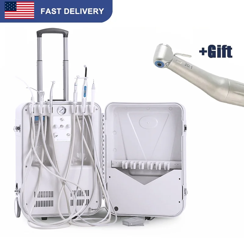 Unidad Dental Portatil Equipo Porttil Clinic Air Compressor Dentist Home Mobile Dental Equipment Portable Dental Unit Full Set
Unidad Dental Portatil Equipo Porttil Clinic Air Compressor Dentist Home Mobile Dental Equipment Portable Dental Unit Full Set