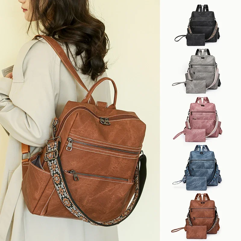 Backpack Purse for Women, Fashion Designer Shoulder Ladies Travel Convertible Handbags with Jacquard Embroidered Straps WT750
Backpack Purse for Women, Fashion Designer Shoulder Ladies Travel Convertible Handbags with Jacquard Embroidered Straps WT750