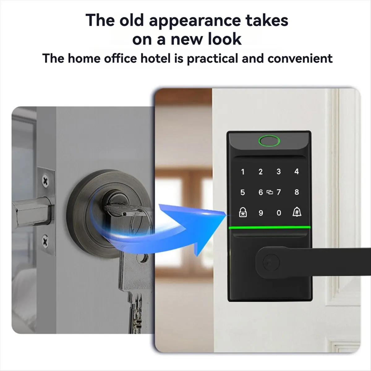 Умный дверной замок Tuya без ключа, биометрические цифровые умные замки с отпечатками пальцев для домашней безопасности, умный дверной замок с засовом
Умный дверной замок Tuya без ключа, биометрические цифровые умные замки с отпечатками пальцев для домашней безопасности, умный дверной замок с засовом