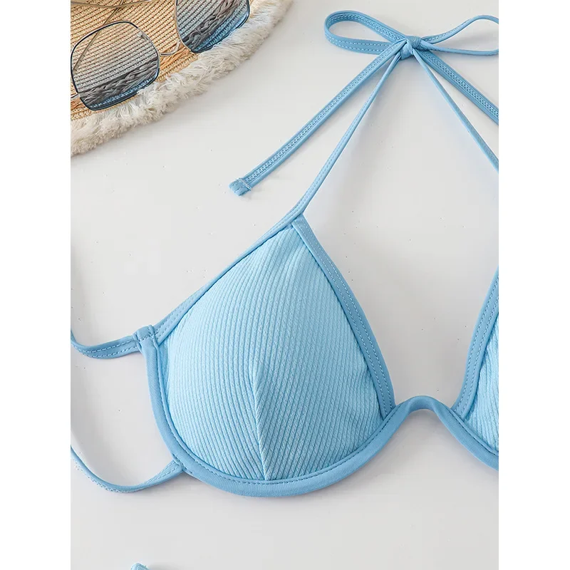 2025 Women Swimsuit Sexy Blue Micro Bikini Female Swimwear Thong Bikinis Set Brazilian Beach Wear Bathing Suit Push Up Biquini
2025 Women Swimsuit Sexy Blue Micro Bikini Female Swimwear Thong Bikinis Set Brazilian Beach Wear Bathing Suit Push Up Biquini