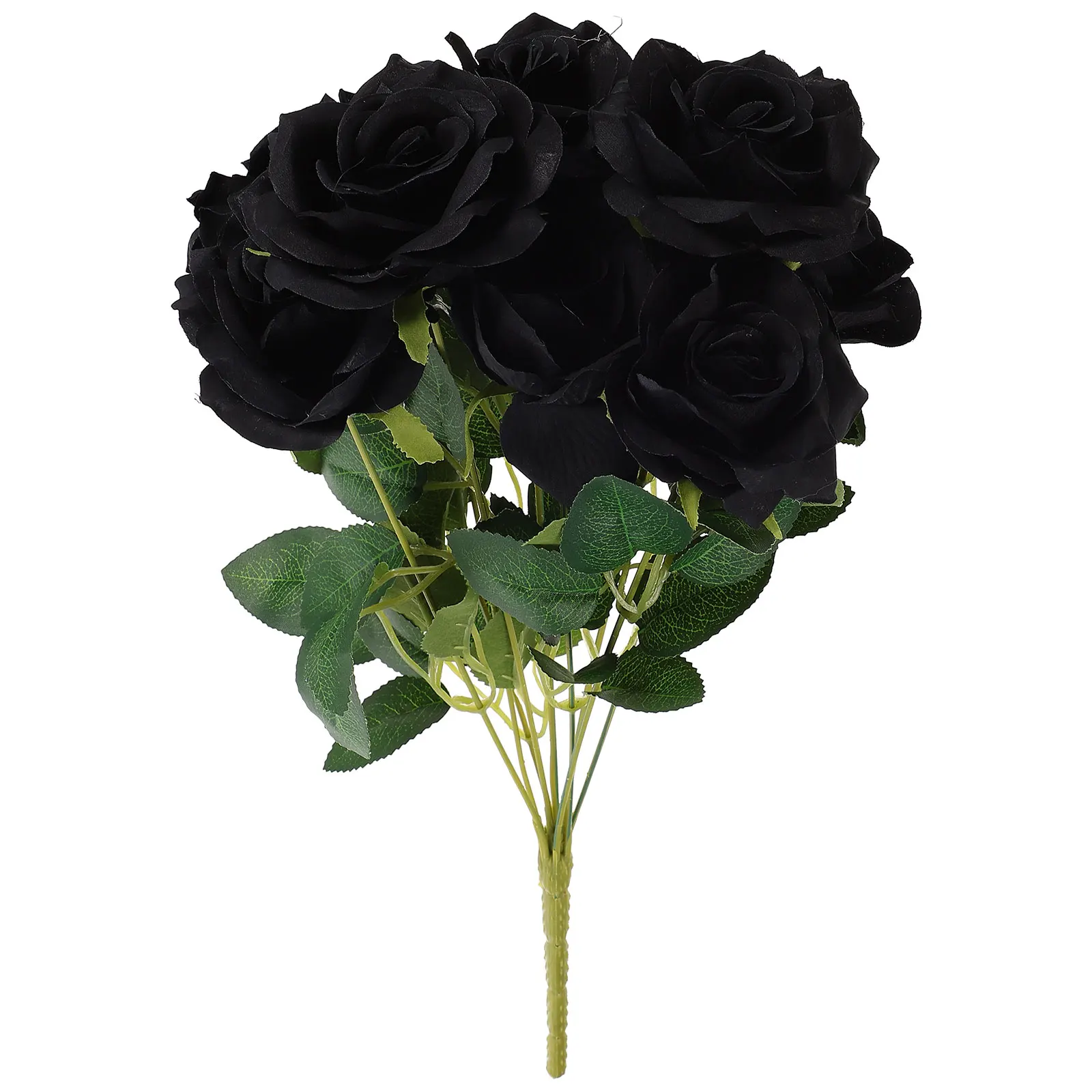1Pcs Black Rose Simulation Bouquet 9 Branch Realistic Halloween Artificial Flower Ornament Home Shop Bar Decor
1Pcs Black Rose Simulation Bouquet 9 Branch Realistic Halloween Artificial Flower Ornament Home Shop Bar Decor
