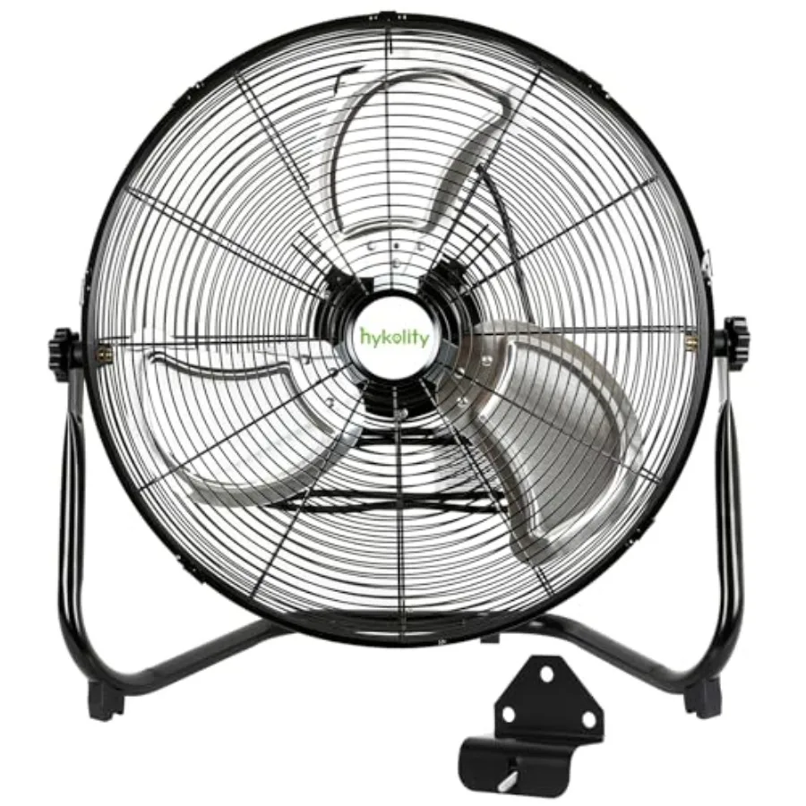 Commercial garage greenhouse gym floor fan: 20 high velocity, 3-speed, 4650 CFM, heavy duty industrial metal, black, wall-mount
Commercial garage greenhouse gym floor fan: 20 high velocity, 3-speed, 4650 CFM, heavy duty industrial metal, black, wall-mount