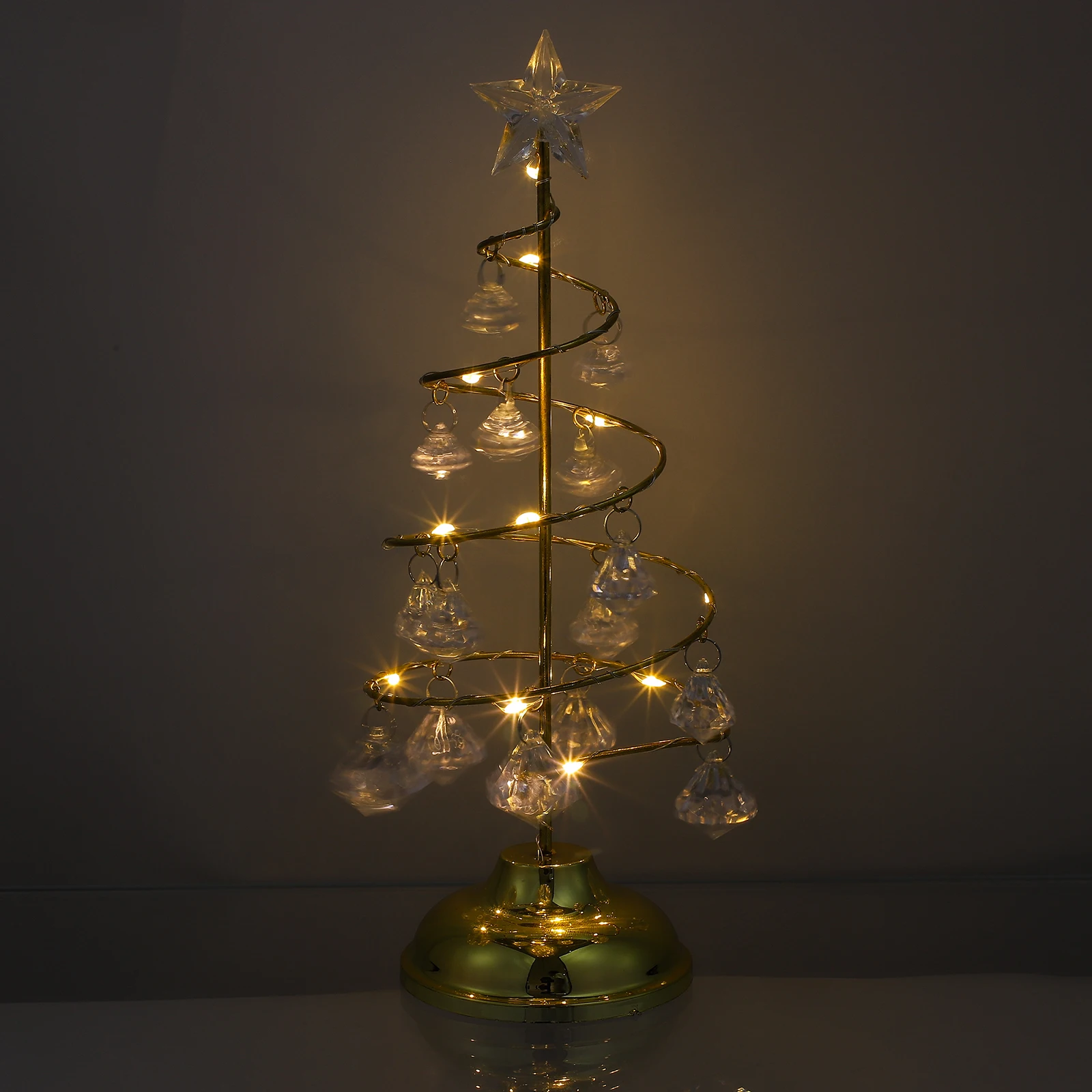 Christmas Decorations Golden Glowing Christmas Tree Night Lamp Desktop Miniature Mid Size Iron Crystal nament Festive
Christmas Decorations Golden Glowing Christmas Tree Night Lamp Desktop Miniature Mid Size Iron Crystal nament Festive