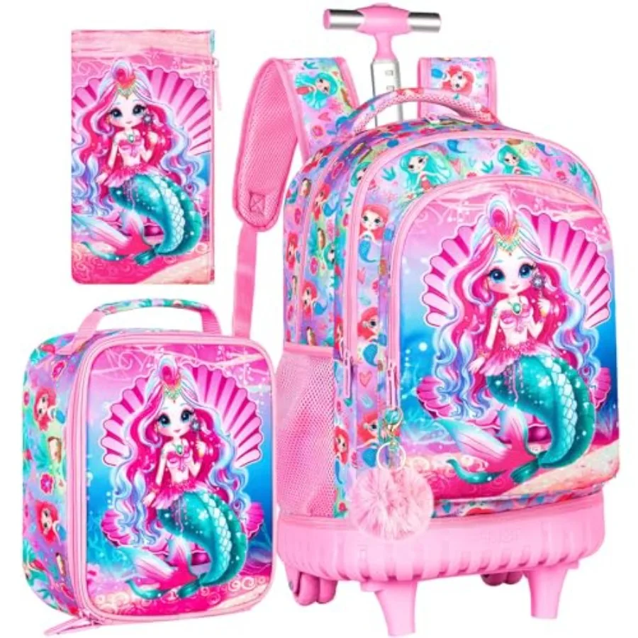 3PCS Rolling Backpack, Boys Girls Roller Wheels Bookbag, Wheeled School Bag with Lunch Bag
3PCS Rolling Backpack, Boys Girls Roller Wheels Bookbag, Wheeled School Bag with Lunch Bag