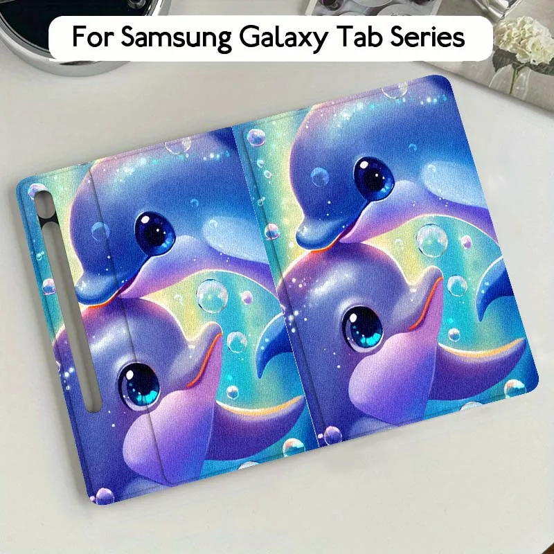 Cute Dolphin Bubble Sea For Samsung Galaxy Tab S10 S9 S8 S7 FE Lite Soft Flexible Support Tablet Case Gift
Cute Dolphin Bubble Sea For Samsung Galaxy Tab S10 S9 S8 S7 FE Lite Soft Flexible Support Tablet Case Gift