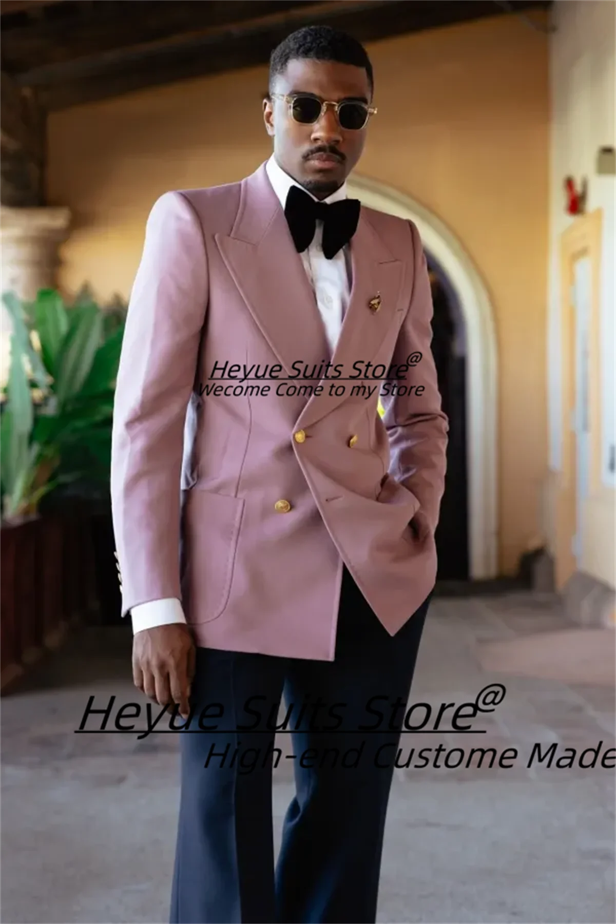 Fashion Charming Lilac Peaked Lapel Double Breasted Prom Men Suits Casual 2 Pieces Sets Male Party Blazers trajes para hombre
Fashion Charming Lilac Peaked Lapel Double Breasted Prom Men Suits Casual 2 Pieces Sets Male Party Blazers trajes para hombre