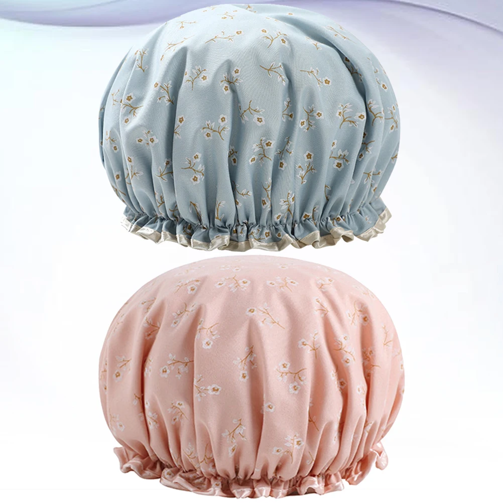 2 Pcs Waterproof Shower Cap Bath for Long Hair Salon Headwear Caps Miss Adult Bathing Cute
2 Pcs Waterproof Shower Cap Bath for Long Hair Salon Headwear Caps Miss Adult Bathing Cute