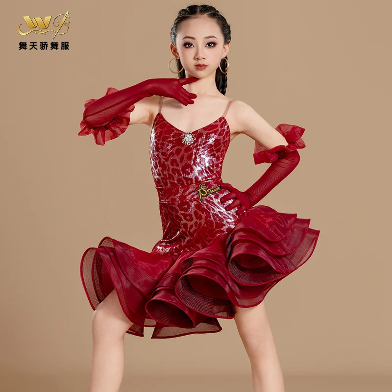 2025 New Latin Dance Costume Children's Summer Strap Skirt Girls' Practice Dress Beach Party Dance Dress
2025 New Latin Dance Costume Children's Summer Strap Skirt Girls' Practice Dress Beach Party Dance Dress