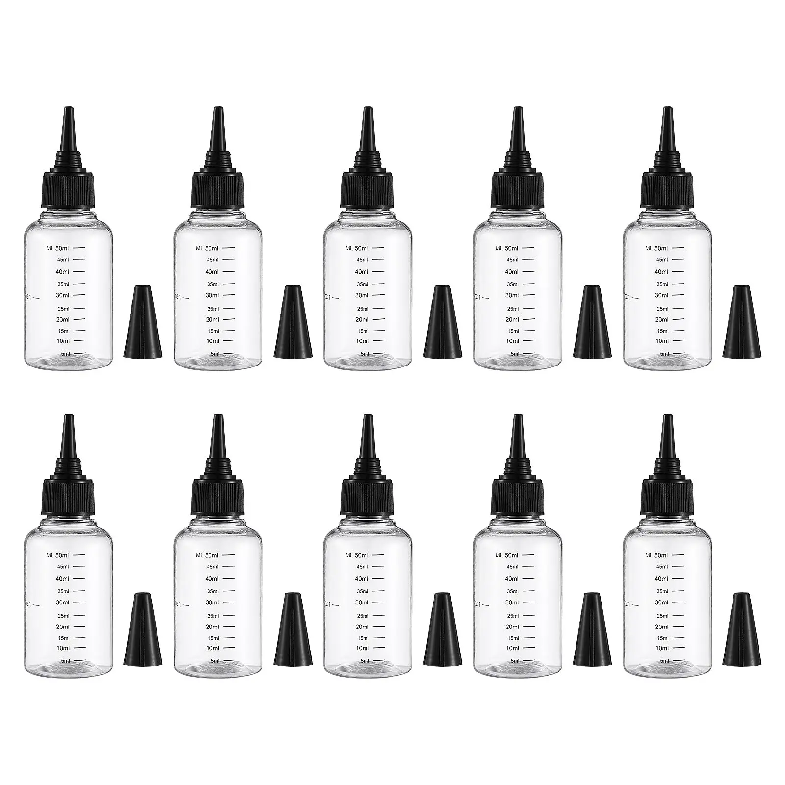 10pcs Transparent Squeeze Bottles Small Refillable Lab Containers Scale Pointed Mouth Travel Storage Practical
10pcs Transparent Squeeze Bottles Small Refillable Lab Containers Scale Pointed Mouth Travel Storage Practical