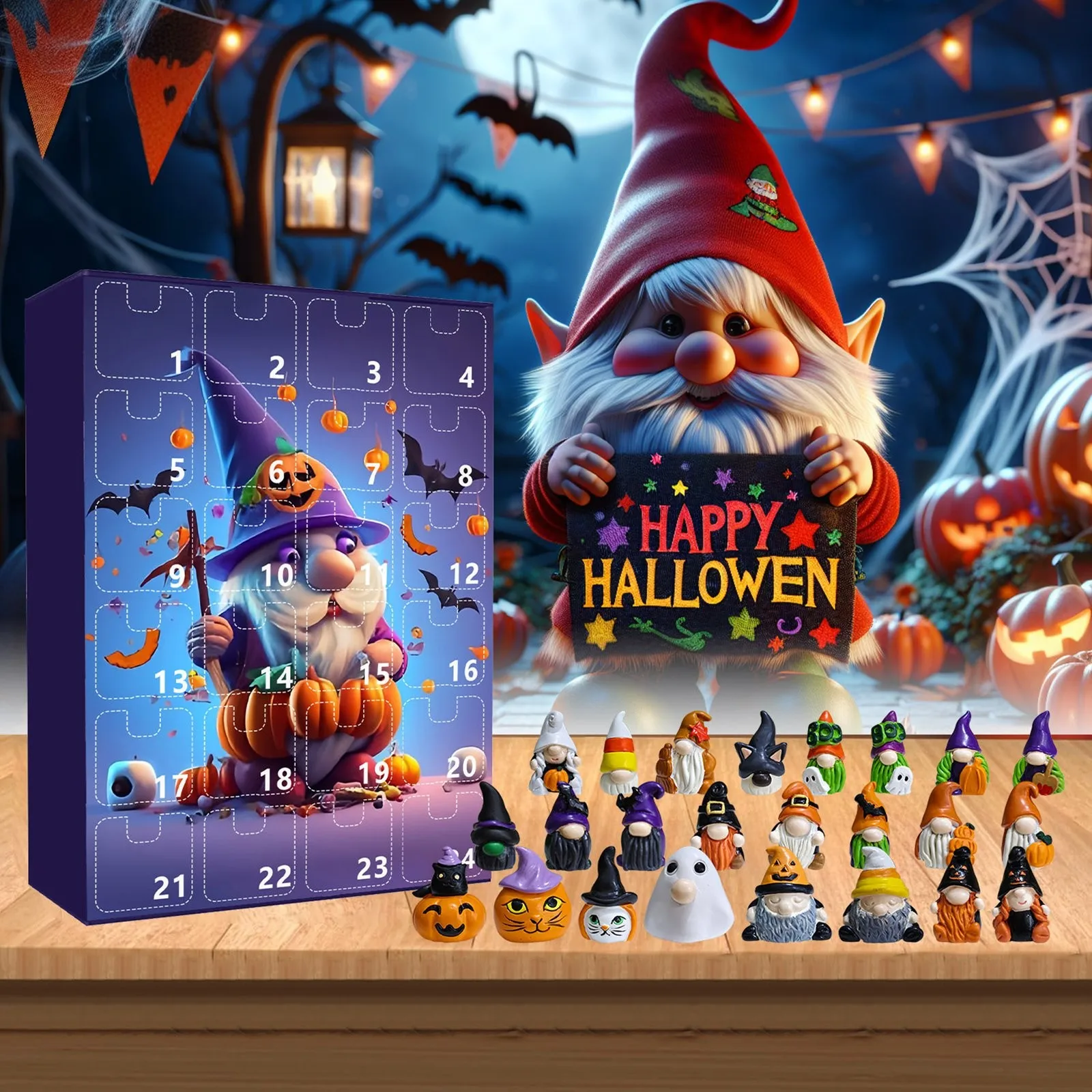 Halloween Advent Calendar 24 Days Halloween Calendar Countdown Pumpkin Gnome Character Doll Model Blind Box Toy
Halloween Advent Calendar 24 Days Halloween Calendar Countdown Pumpkin Gnome Character Doll Model Blind Box Toy