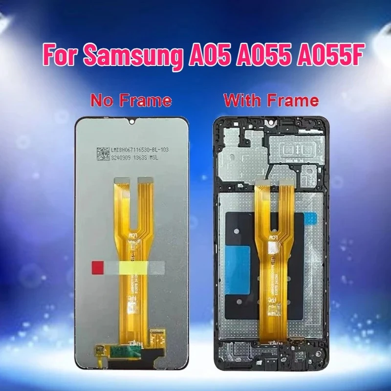 6.7" For Samsung Galaxy A05 Display Touch Screen Digitizer For Samsung A05 A055 A055F LCD Display Replacement
6.7" For Samsung Galaxy A05 Display Touch Screen Digitizer For Samsung A05 A055 A055F LCD Display Replacement