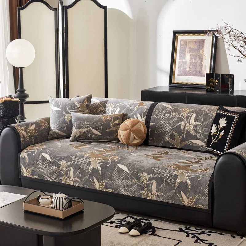 Luxury Sofa Cover for Living Room Chenille Floral Print Sofa Seat Cover Anti-slip Pets Kids Couch Cushion Four Seasons Universal
Luxury Sofa Cover for Living Room Chenille Floral Print Sofa Seat Cover Anti-slip Pets Kids Couch Cushion Four Seasons Universal