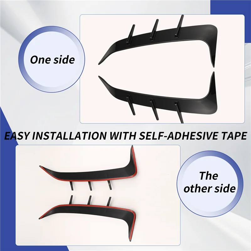 A30F-1 Pair Rear Bumper Spoiler Air Vent Cover Side Canard Rear Bumper Spoiler For BMW X6 G06 2019-2023 Bright Black
A30F-1 Pair Rear Bumper Spoiler Air Vent Cover Side Canard Rear Bumper Spoiler For BMW X6 G06 2019-2023 Bright Black