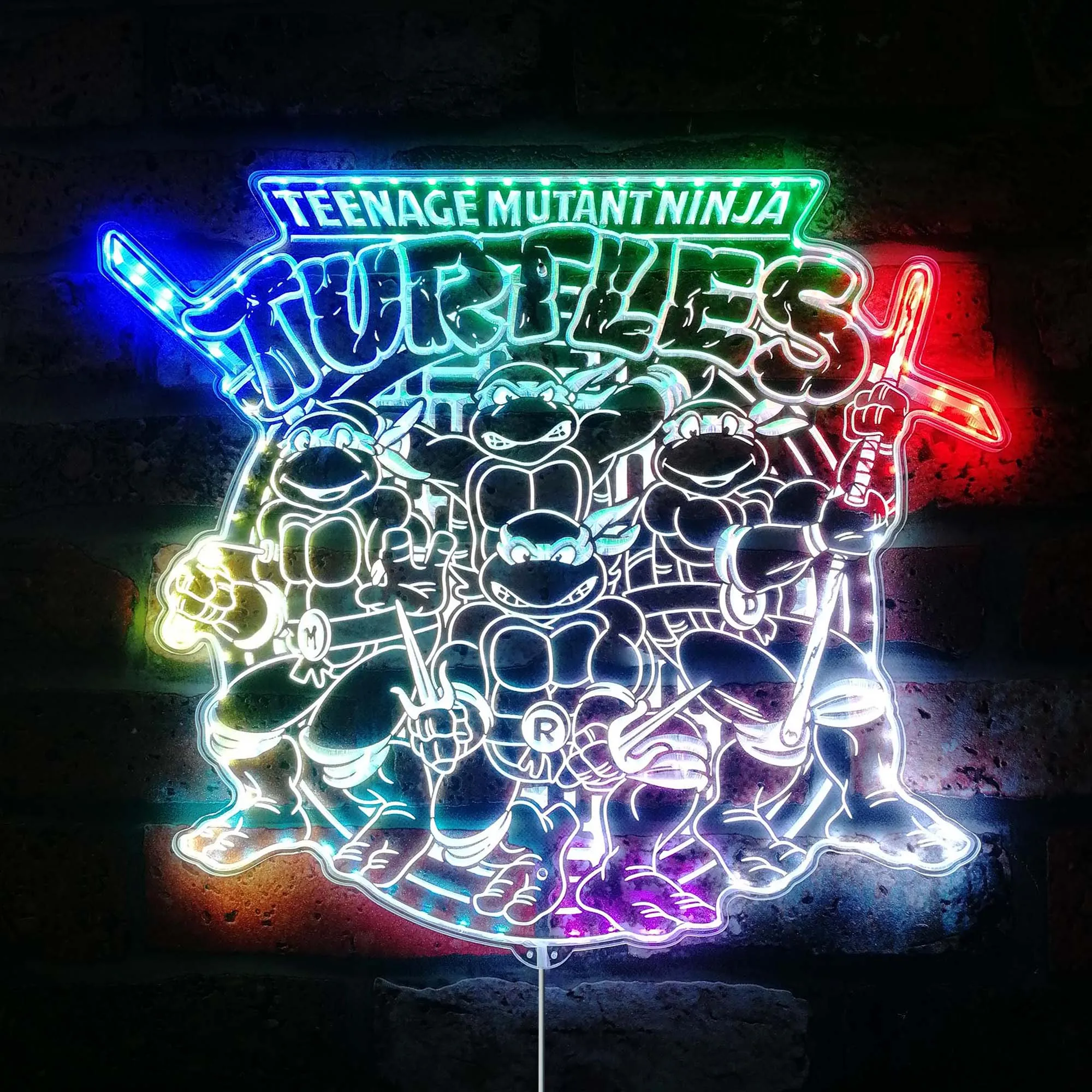 Неоновая светодиодная вывеска «Черепахи», светодиодная вывеска ночного света для геймера, неоновая вывеска для игровой комнаты 
Неоновая светодиодная вывеска «Черепахи», светодиодная вывеска ночного света для геймера, неоновая вывеска для игровой комнаты