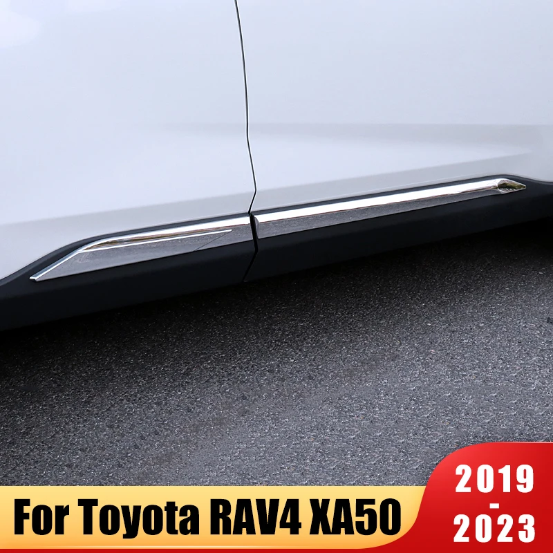 ABS Chrome Side Door Trim Strip For Toyota RAV4 2019 2020 2021 2022 2023 RAV 4 XA50 Hybrid Car Styling Body Cladding Accessories
ABS Chrome Side Door Trim Strip For Toyota RAV4 2019 2020 2021 2022 2023 RAV 4 XA50 Hybrid Car Styling Body Cladding Accessories
