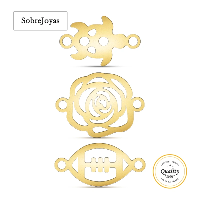 Rose And Turtle And Fish Connector 14k Gold Filled For Bracelet Necklace Making Jewelry Accessories Findings DIY Pendants
Rose And Turtle And Fish Connector 14k Gold Filled For Bracelet Necklace Making Jewelry Accessories Findings DIY Pendants