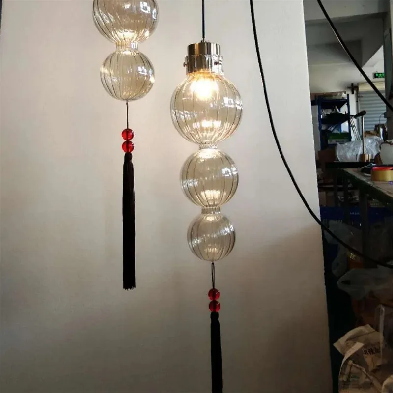 Chinese Style Glass Chandelier Lighting Stained Designer Gourd Tassel Loft Kitchen Living Room Art Decors Aesthetic Luminaires
Chinese Style Glass Chandelier Lighting Stained Designer Gourd Tassel Loft Kitchen Living Room Art Decors Aesthetic Luminaires
