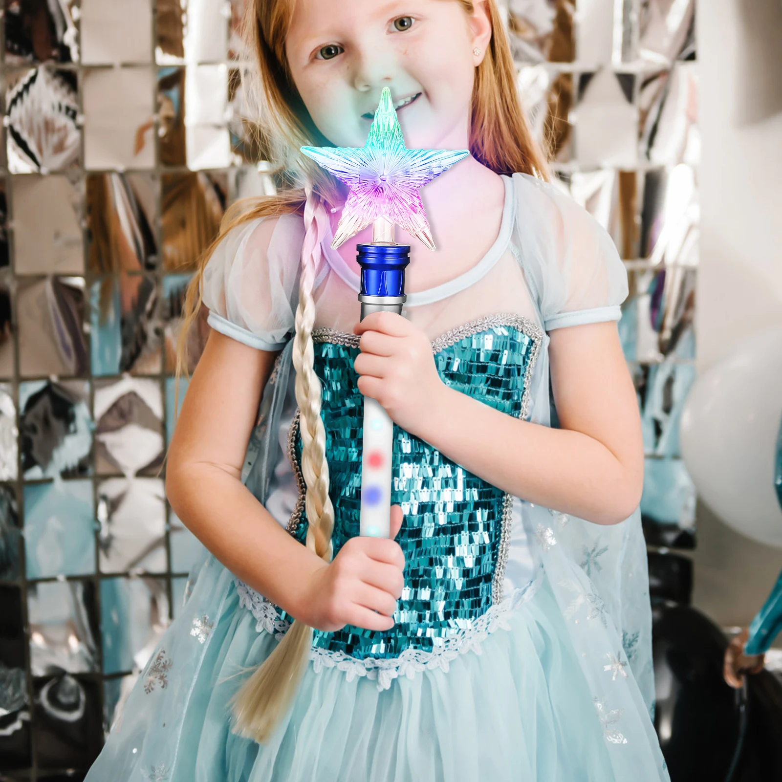 Fairy Star Wand 2Pcs Glow in Dark Wands for Kids Girls Party Fun LED Light Up Wand Cosplay Prop New Year Celebration Gift
Fairy Star Wand 2Pcs Glow in Dark Wands for Kids Girls Party Fun LED Light Up Wand Cosplay Prop New Year Celebration Gift