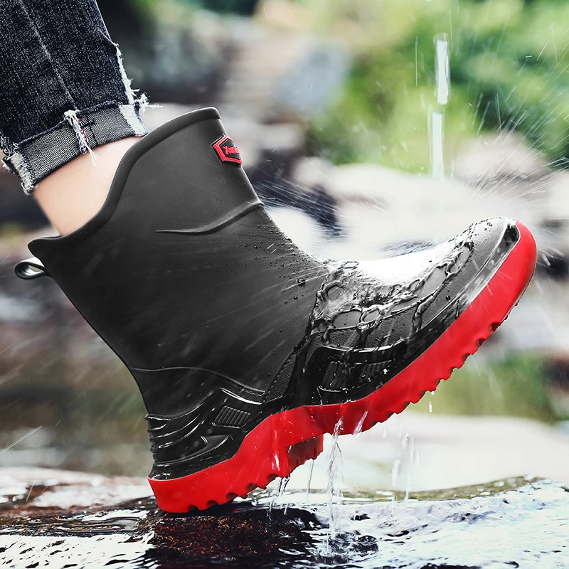 2026 New Summer Men's Mid-Calf Rain Boots, Multi-Color Sport Style Rubber Shoes, Waterproof Non‑Slip Outdoor Fishing Boots
2026 New Summer Men's Mid-Calf Rain Boots, Multi-Color Sport Style Rubber Shoes, Waterproof Non‑Slip Outdoor Fishing Boots