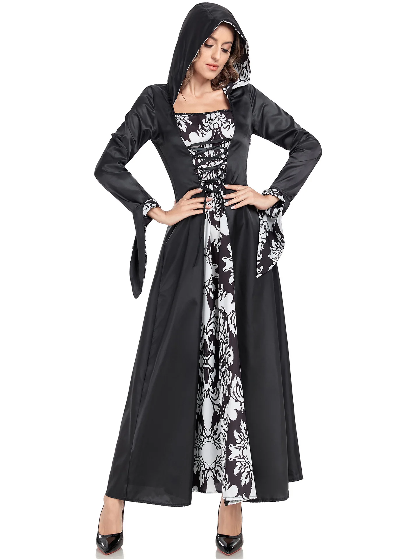 SXXXL Medieval Retro Punk Print Cosplay Dress Halloween Zombie Witch Costume Women's Fashion Stage Performance Traditional Hanfu
SXXXL Medieval Retro Punk Print Cosplay Dress Halloween Zombie Witch Costume Women's Fashion Stage Performance Traditional Hanfu