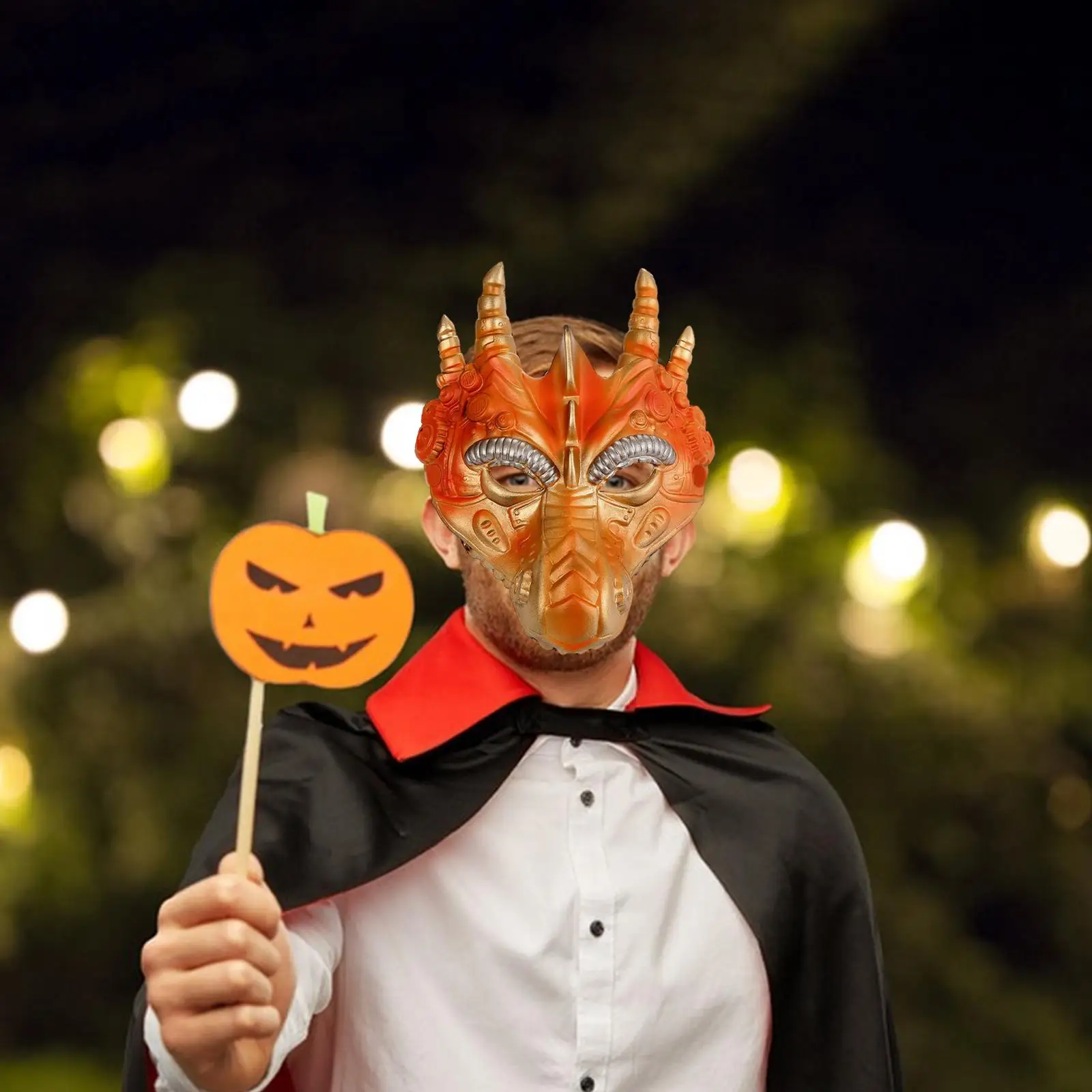 Dragon Mask Cosplay Role Play Novelty Costume Accessories Unisex Adults Face Mask for Birthday Festival Halloween Party Carnival
Dragon Mask Cosplay Role Play Novelty Costume Accessories Unisex Adults Face Mask for Birthday Festival Halloween Party Carnival