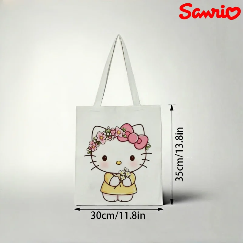 1pc Lovely Hello Kitty Wearing Pink Flower Garland Romantic Fresh Canvas Tote Bag
1pc Lovely Hello Kitty Wearing Pink Flower Garland Romantic Fresh Canvas Tote Bag