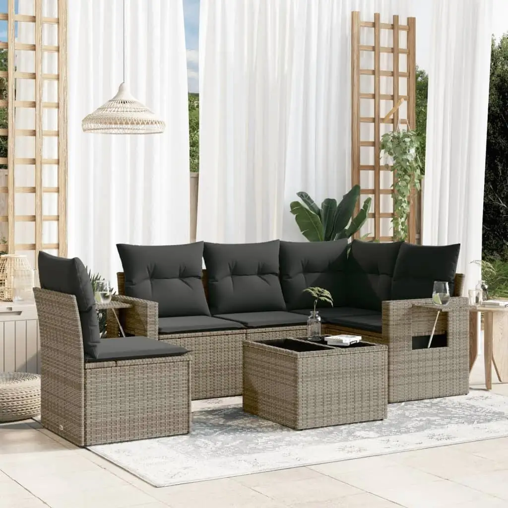 Grey PE Rattan Garden Sofa Set with Powder Coated Steel Frame and Tempered Glass Table Comfortable Outdoor Furniture
Grey PE Rattan Garden Sofa Set with Powder Coated Steel Frame and Tempered Glass Table Comfortable Outdoor Furniture