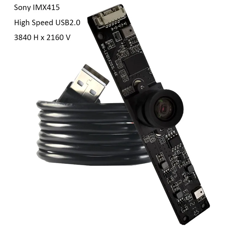 4K HD 3840x2160 USB модуль камеры IMX415 датчик FF 120 ° с цифровым микрофоном MJPEG, YUV2 30FPS для видения продукта
4K HD 3840x2160 USB модуль камеры IMX415 датчик FF 120 ° с цифровым микрофоном MJPEG, YUV2 30FPS для видения продукта